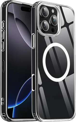 Vista 52 de Funda magnética para iPhone Air con protector de lente de cámara, protección grado militar de 10 pies, compatible con funda MagSafe Slim para iPhone