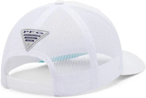 Vista 304 de Columbia Gorra de bola de malla Bandera antigua de malva/blanco/pescado