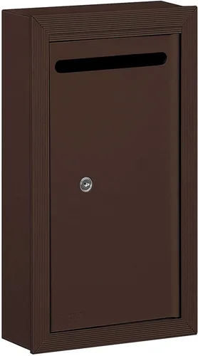 Vista 2 de Salsbury Industries 2260AP Slim Surface Montado Buzón de Carta con Cerradura Comercial, Acceso Privado, Aluminio