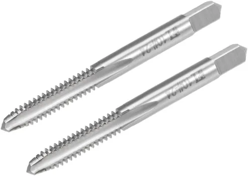 Vista 10 de uxcell Macho de la máquina 1/4-20 UNC rosca 2B clase 3 flautas de alta velocidad tornillo de acero roscado herramienta de roscar 2 unids