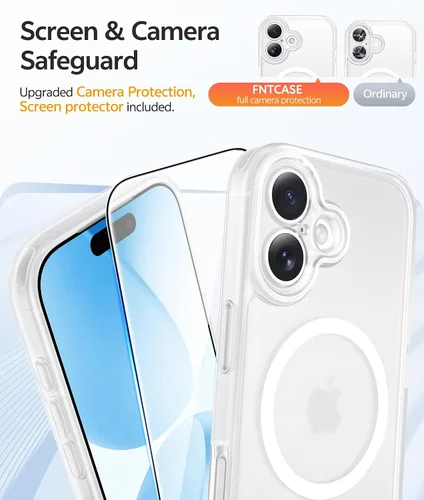 Vista 490 de FNTCASE Funda para Motorola Moto G-Stylus-5G-2025: Funda magnética translúcida mate a prueba de golpes para Moto G Stylus 2026, funda protectora