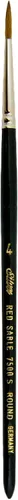 Vista 9 de Silver Brush Limited, Pincel redondo de color rojo puro, mango corto, tamaño 8 Short Handle, Watercolor, Acrylic, Soft Pure Kolinsky-Grade Sable