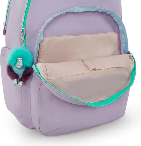 Vista 5 de Kipling Seoul - Mochila para portátil extra grande de 17", Lavanda C, Grande
