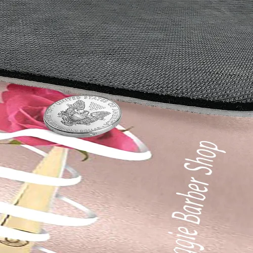 Vista 4 de Tapete personalizado para peluquería con estampado floral, para interiores y exteriores, tapete de entrada para mascotas, decoración del hogar, 23.6
