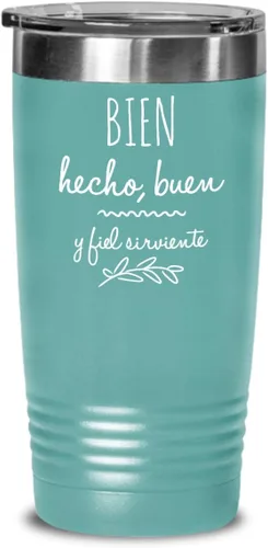 Vista 13 de Regalos católica cristianas vaso en espanol con versículos de la biblia para padres bien hecho
