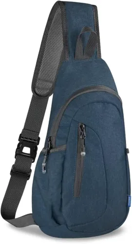 Vista 26 de TITECOUGO Bolso bandolera pequeño, mochila cruzada ligera para hombres y mujeres, bolsa de hombro para deportes y exteriores