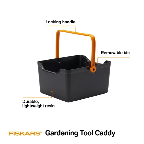 Vista 2 de Fiskars Organizador de herramientas de jardín con almacenamiento de herramientas pequeñas extraíble para uso en jardinería en interiores
