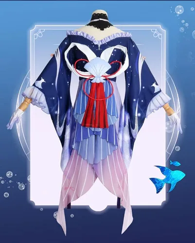 Vista 4 de DAZCOS Disfraz de cosplay de Sangonomiya Kokomi Venti Klee para mujer