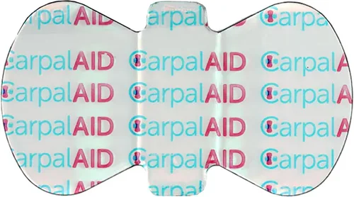 Vista 2 de CarpalAid - Parche Alternativo para Túnel Carpiano - Diseño Innovador Patentado, Adhesivo de Grado Médico para Soporte - Uso Todo el Día Sin