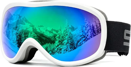 Vista 21 de SPOSUNE Gafas de Esquí Sobre Gafas con Lente Doble, Gafas de Nieve Anti-empañamiento Anti-UV para Hombres Mujeres Jóvenes Esquí Moto de Nieve