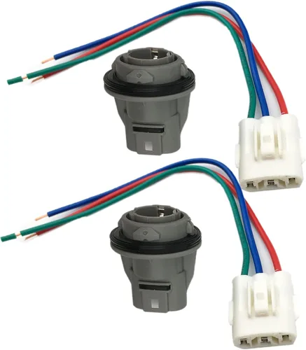 Vista 2 de 2 Conector de Enchufe de Señal de Giro Frontal con Kit de 3 Cables Compatible con Honda Civic Acura Accord CRV