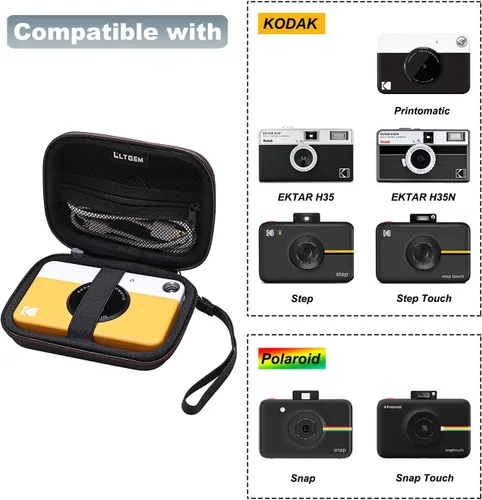 Vista 2 de LTGEM - Funda para cámara de impresión instantánea KODAK Printomatic Negro