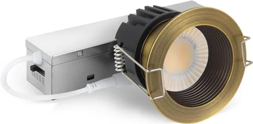 Vista 23 de Adetu lámpara de techo empotrable antirreflejos LED de 2 pulgadas, 5 CCT, con caja de conexiones, 2700K/3000K/4000K/5000K seleccionables, CRI90+, 8
