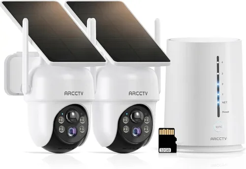 Vista 9 de ARCCTV Cámaras de seguridad al aire libre inalámbricas de 4MP alimentadas