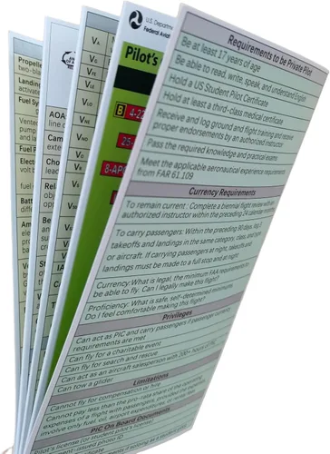 Vista 7 de Guía de examen oral de piloto estudiantil - Hoja de trucos laminada