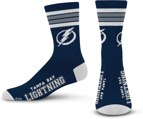 Vista 45 de For Bare Feet Calcetines de cuatro rayas de la NFL para mujer