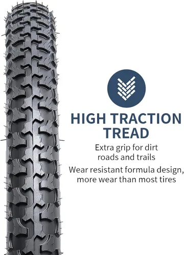 Vista 3 de YUNSCM 2-PCS 24" Mountain Bike Tires 24x1.75/47-507 Compatible with Mountain Bike 24 x 1.75 24X1.75 Bike Bicycle Tires (Y-682)