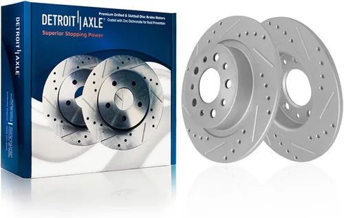Vista 34 de Detroit Axle - 4WD - Rotores de disco delantero de 13.031 in de repuesto para Ford Excursion F-250 F-350 Super Duty 1999-2004 - Juego de 3 piezas