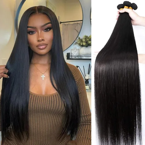 Vista 33 de Mechones de cabello humano 613, 14" 16" 18" 300g, 12A rubio ondulado, 100% cabello humano real, vida útil 3 veces más larga, 100% cabello virgen