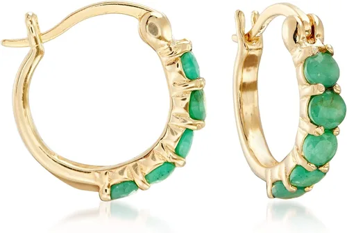Vista 4 de Ross-Simons Three Pair Gemstone Huggie Hoop Earrings