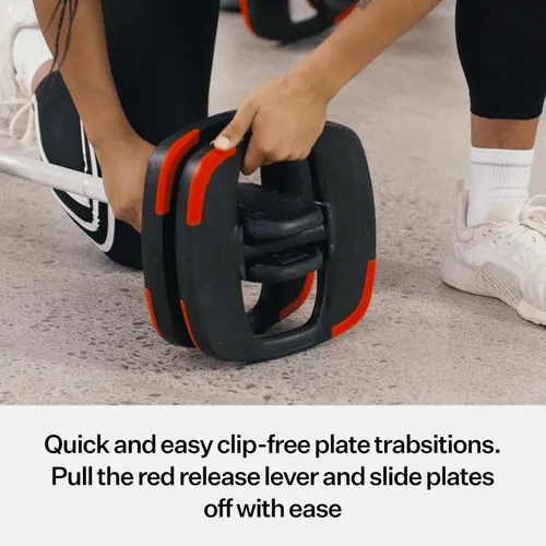 Vista 4 de Les Mills™ Dual Purpose Ergonomic Exercise Weight Plates for Total Body Workouts