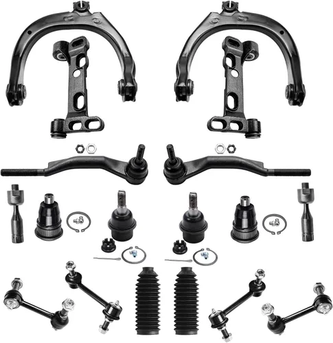 Vista 114 de Detroit Axle - Kit de suspensión frontal de 15 piezas para Jeep Grand Cherokee 99-04 1999 2000 2001 2002 2003 2004, brazos de control superior e