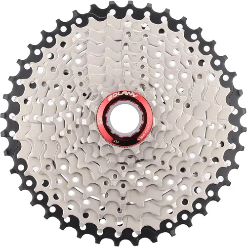 Vista 19 de BOLANY Cassette de 8/9/10 velocidades 11-25T/32T/36T/40T/42T/46T/50T apto para bicicleta MTB, bicicleta de carretera, casete ligero, compatible