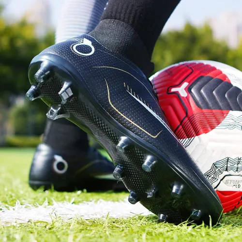 Vista 6 de breooes Botines de fútbol para hombre, botas de fútbol profesional, para entrenamiento, para exteriores, deportes de interior, atléticos, para niño