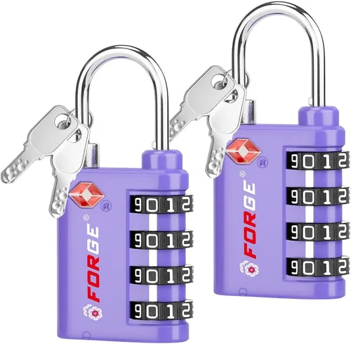 Vista 15 de Forge Doble apertura: cerradura con llave o combinación, cerradura aprobada por la TSA para equipaje, estuche pelícano, viajes, gimnasio, escuela