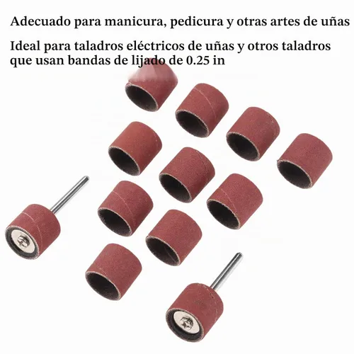 Vista 3 de Yetaha 100 unidades de bandas de lijado, 320 tambores de grano, accesorios