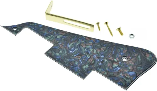 Vista 30 de Dopro Golpeador de guitarra LP con perla de abalone y soporte negro para Epi Les Paul