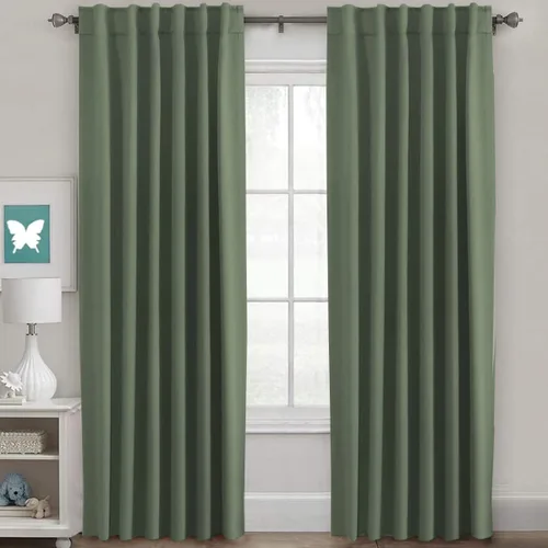 Vista 200 de H.VERSAILTEX Cortinas Opacas con Aislamiento Térmico, Paneles de Tratamiento de Ventanas que Oscurecen la Habitación, Cortinas Opacas para Sala