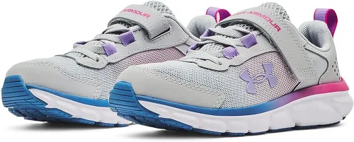 Vista 5 de Under Armour Tenis de correr unisex Assert 9 con cierre alternativo para niños