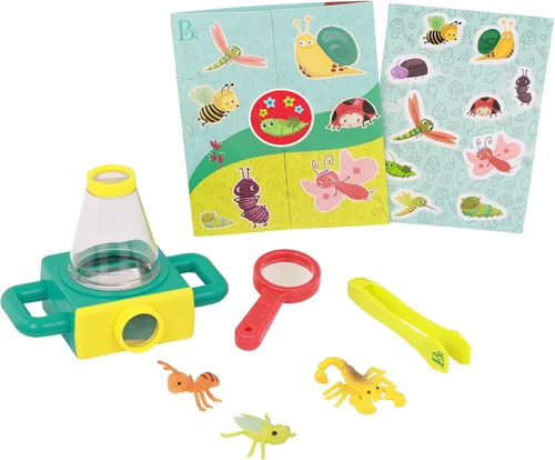 Vista 11 de B. toys Itty-Bitty - Juguete científico de doble cara para niños, verano