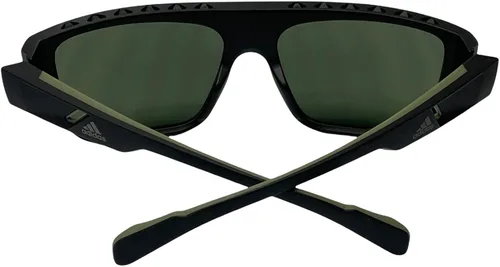 Vista 4 de Adidas Gafas de sol deportivas para hombres y mujeres, ideales para conducir, pesca, ciclismo y correr, protección UV SP0037S (negro mateverde)