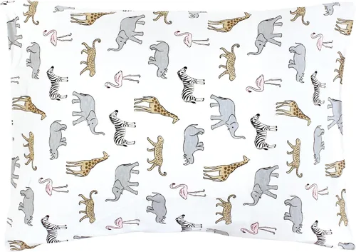 Vista 48 de Hudson Baby Funda de almohada unisex de algodón para bebé, Animal Adventure, talla única