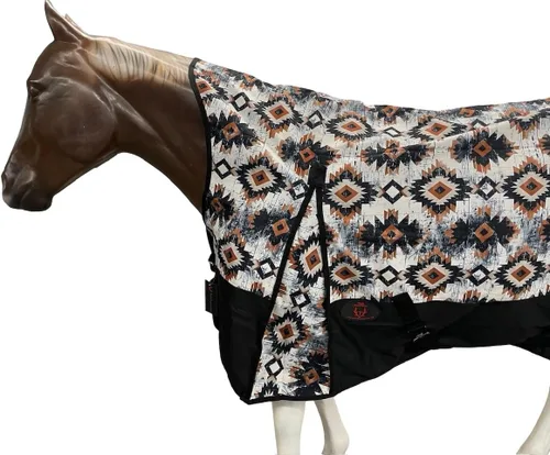 Vista 3 de Sábana de lluvia para caballo de 1200 denier (impermeable/transpirable y a prueba de viento), sábana impermeable transpirable para caballo