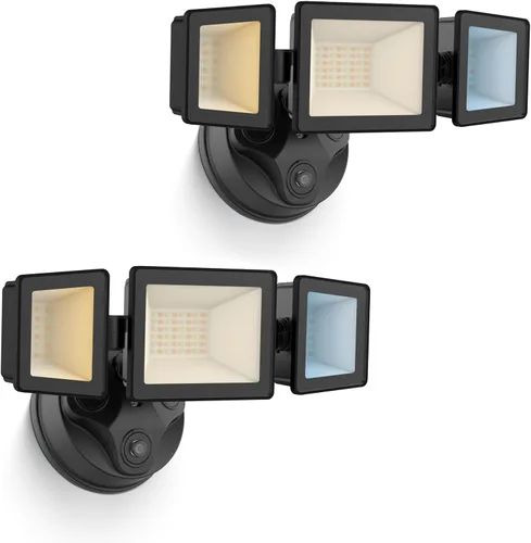 Vista 16 de ALUSSO Luces para exteriores con sensor de movimiento cableadas (no solares), luces de inundación de 40 W 4500 lm para exteriores 120 V, 3 modos
