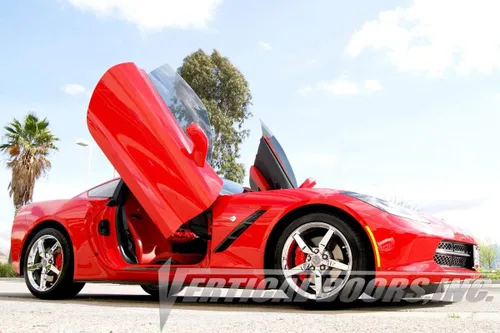 Vista 4 de Juego de puertas verticales estilo Lambo de Vertical Doors, Inc para Chevrolet Corvette C-7 2014-2016
