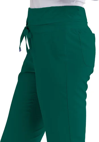 Vista 3 de BARCO One. Pantalón de uniforme médico, de pierna recta, tipo cargo, con 4 bolsillos, para mujer.