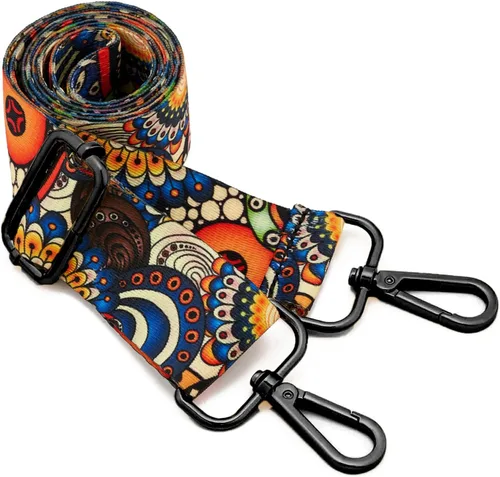 Vista 132 de ZOOEASS Hebillas de níquel Correa ancha para el hombro ajustable de repuesto para cinturón de pistola, hebilla de guitarra estilo bandolera
