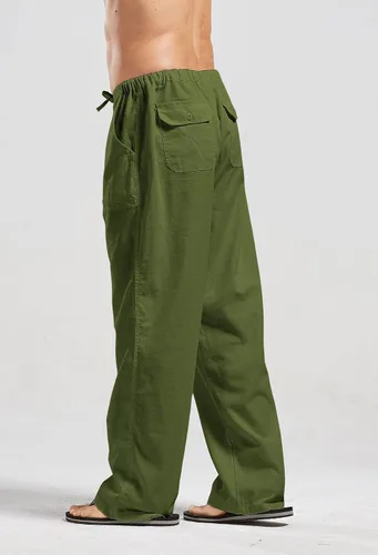 Vista 2 de utcoco Qiuse - Pantalones de playa con cintura elástica para hombre
