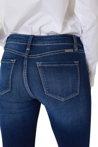 Vista 3 de Kan Can Women's Mid Rise Skinny Jeans KC7085