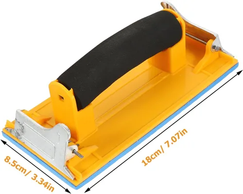 Vista 2 de Soporte de papel de lija Herramienta 2 unids Soporte de papel de lija Mango de plástico sólido Diseño ergonómico para almohadillas de lijado Mano