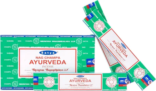 Vista 14 de Satya Sai Baba Nag Champa - Conos incienso, paquete de 6 (12 conos con soporte cada uno)