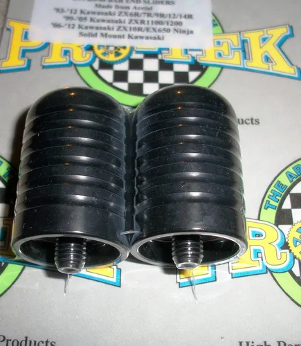 Vista 3 de Pro-Tek Kawasaki KLE650 Versys 650 KLE-650 KLE 650 Black Bar Termins - Barra deslizante 2007 2008 2009 2010 2011 2012 2013 2014 2015 2016 2017 2018