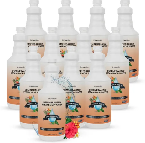 Vista 10 de Steam & Go Solución de limpieza de agua desmineralizada para limpiadores de vapor de pisos y superficies múltiples, compatible con todas las mopas