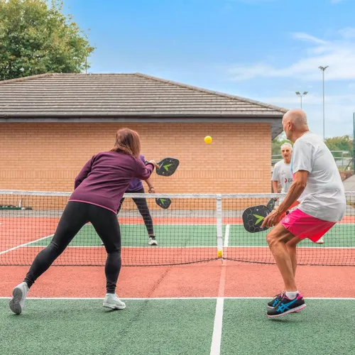 Vista 3 de Vermont Redes de torneo de pádel/pickleball de 0.098 in - Bucle y alfiler/Doble Bucle