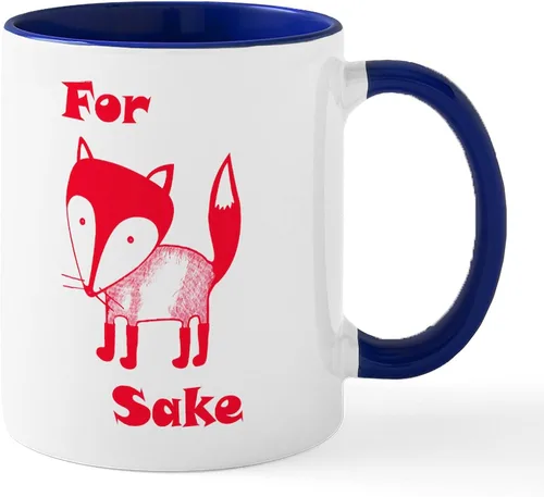 Vista 28 de CafePress Taza de café de cerámica For Fox Sake de 11 oz (11.0 fl oz)