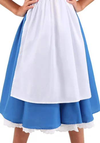 Vista 5 de Disfraz de lujo de Alicia en el país de las maravillas para niños, azul, blanco